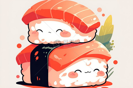 令人垂涎欲滴的寿司图片