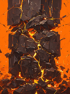 熔岩与闪电的奇妙碰撞图片