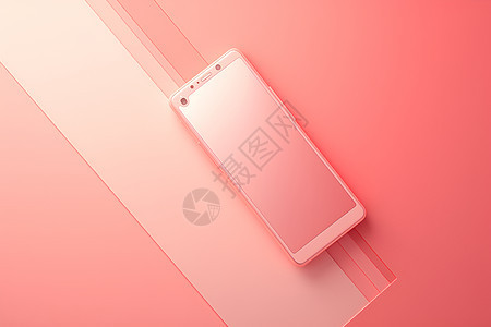 粉色手机模型图片