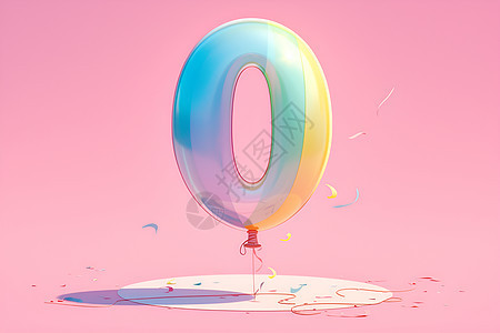 梦幻彩虹气球的字母图片