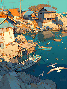 渔村的风貌图片