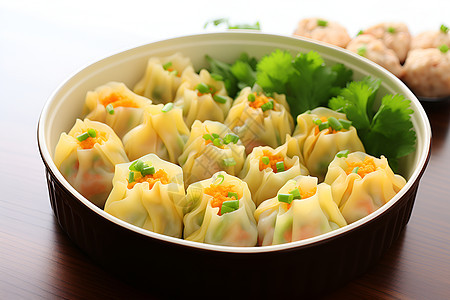 碗中的水饺图片