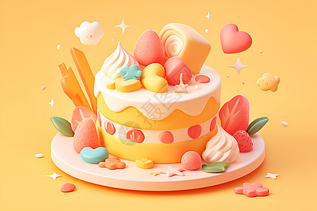 奇幻糖果蛋糕世界图片