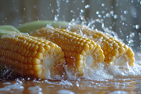 新鲜营养的玉米食物图片
