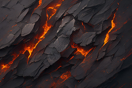 岩石中的火焰图片