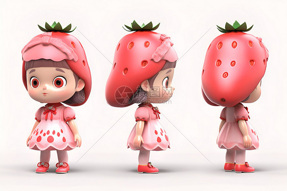 草莓甜心少女图片