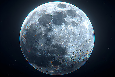 陨石坑月球的特写镜头设计图片