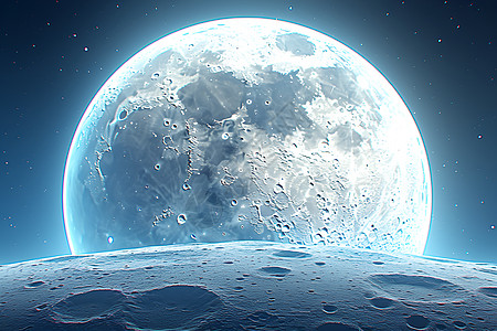 月球上的陨石坑设计图片