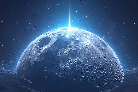 陨石坑宇宙中的月球设计图片