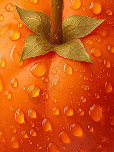 挂在橘子上的水滴图片