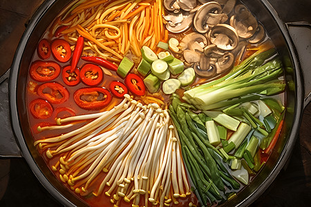 美味的蔬菜炖锅图片