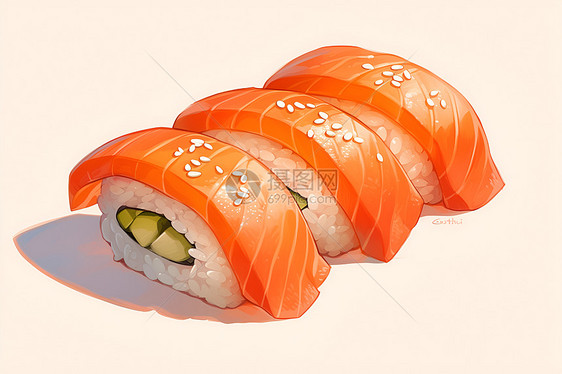 超现实的寿司图片