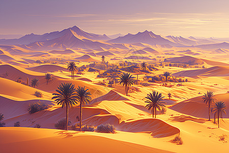 沙漠的自然美景图片