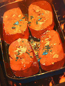 美味烤红薯图片