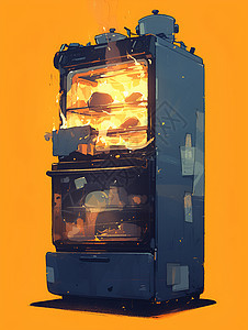 烤箱的热量图片