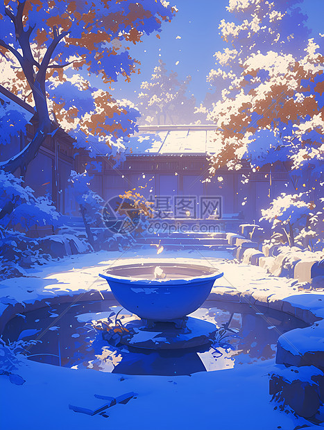玉壶雪景花园图片