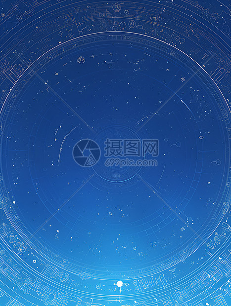 星空中的绚烂光环图片