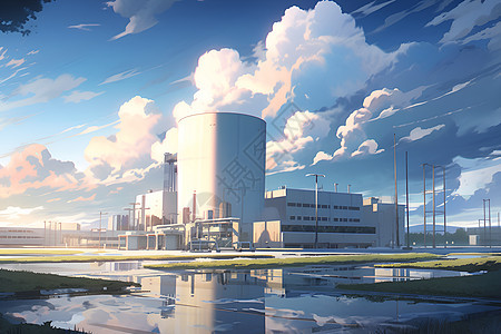 未来的核能建筑物图片