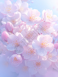 唯美的春日樱花背景图片