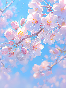 春日公园盛开的樱花图片