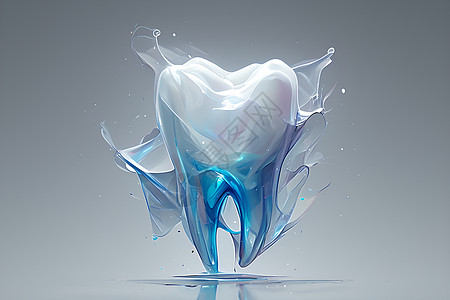 三维设计设计的立体牙齿插画