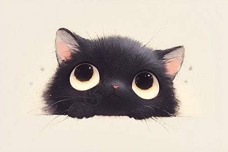 黑猫卡通头像图片