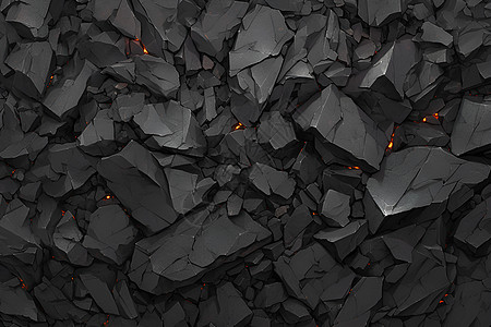 黑色的岩石元素图片