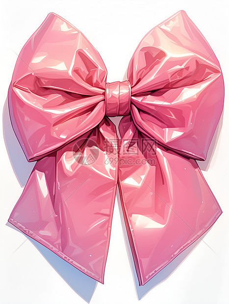 粉色蝴蝶结装饰图片