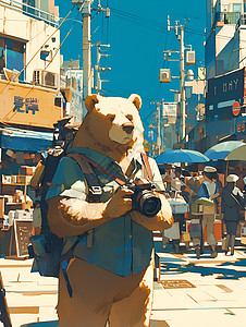 熊摄影师记录城市图片