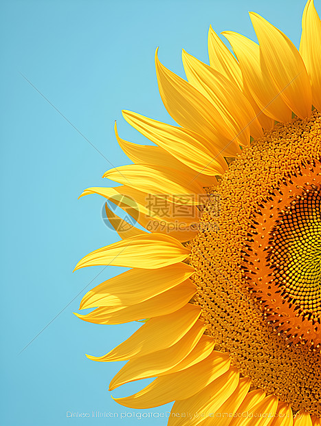 绽放的一朵太阳花图片