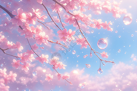 春天之美粉色樱花图片