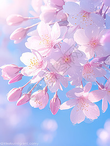 樱花之美艺术背景图片