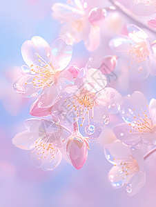 春日樱花树下的绽放奇观高清图片