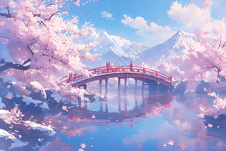樱花桥的魔幻魅力图片