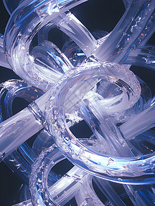 抽象玻璃管道图片