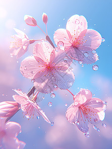 娇艳粉色樱花之美图片