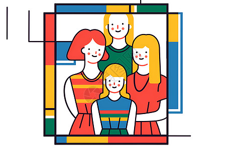 极简主义家庭背景图片