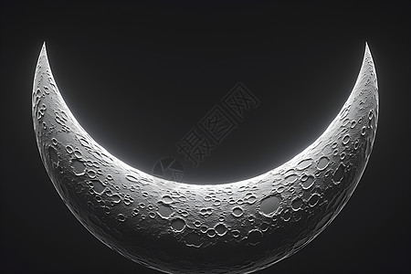 双重坑洞中的月球图片