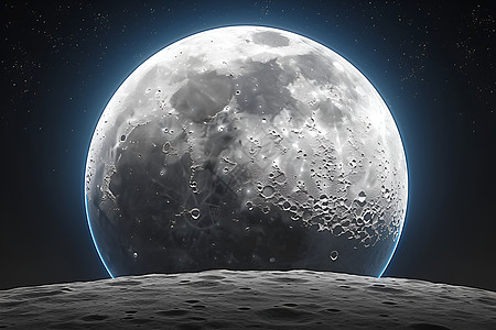 月球表面设计图片