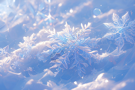 奇幻美丽的冰雪水晶图片