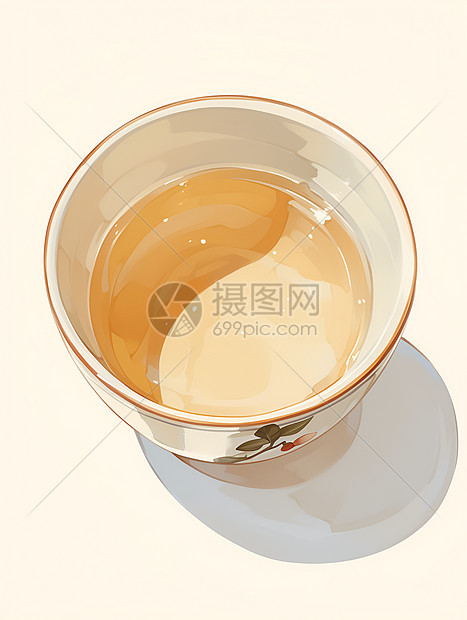 白玉杯茶杯图片