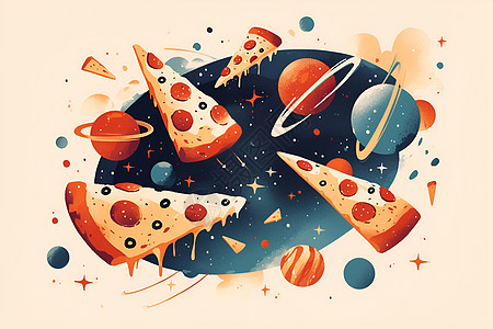 披萨的太空之旅图片