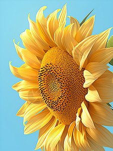 太阳花的特写背景图片