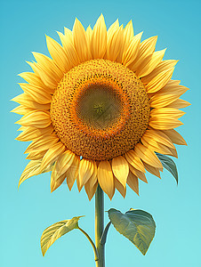 夏日中的向日葵背景图片
