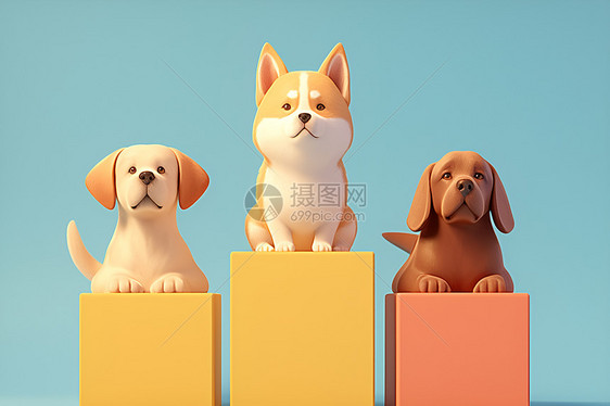 抽象犬类的简约之美图片