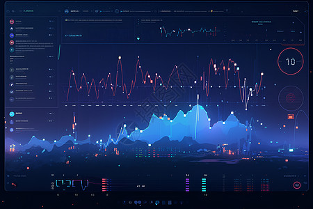 交易市场上的数据屏幕图片