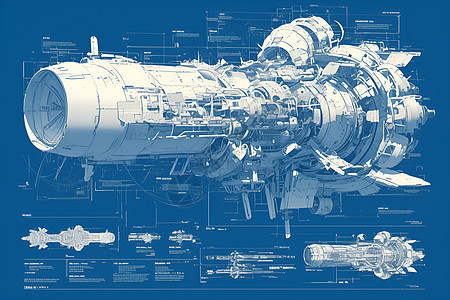 太空船蓝图图片