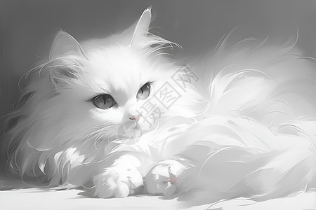 白色小猫图片