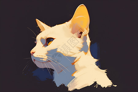 黄眼白猫图片