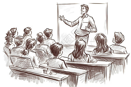 老师在课堂上讲课背景图片